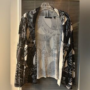 L 5/$15 designer art cardigan top open